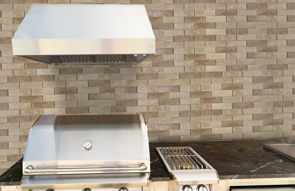 Outdoor bbq vent hood sales