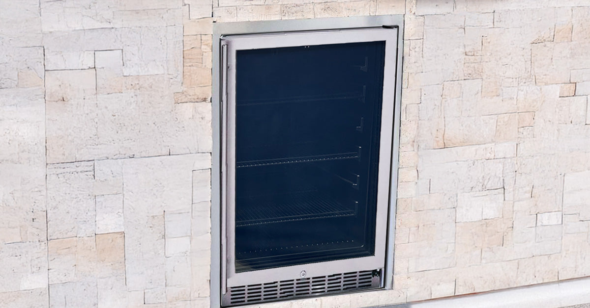 Image of A Glass-Door Outdoor Refrigerator is Cool in Every Sense of the Word