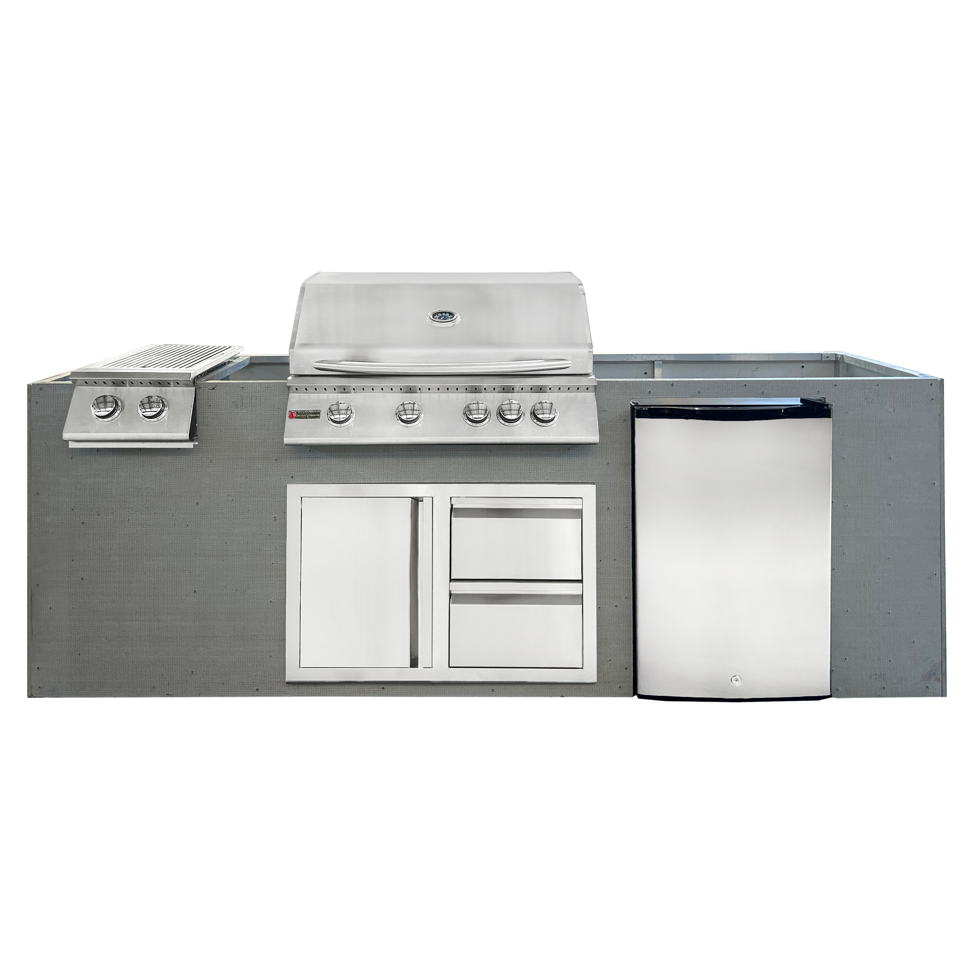 Image of 8ft Outdoor Kitchen - Unfinished Cabinet