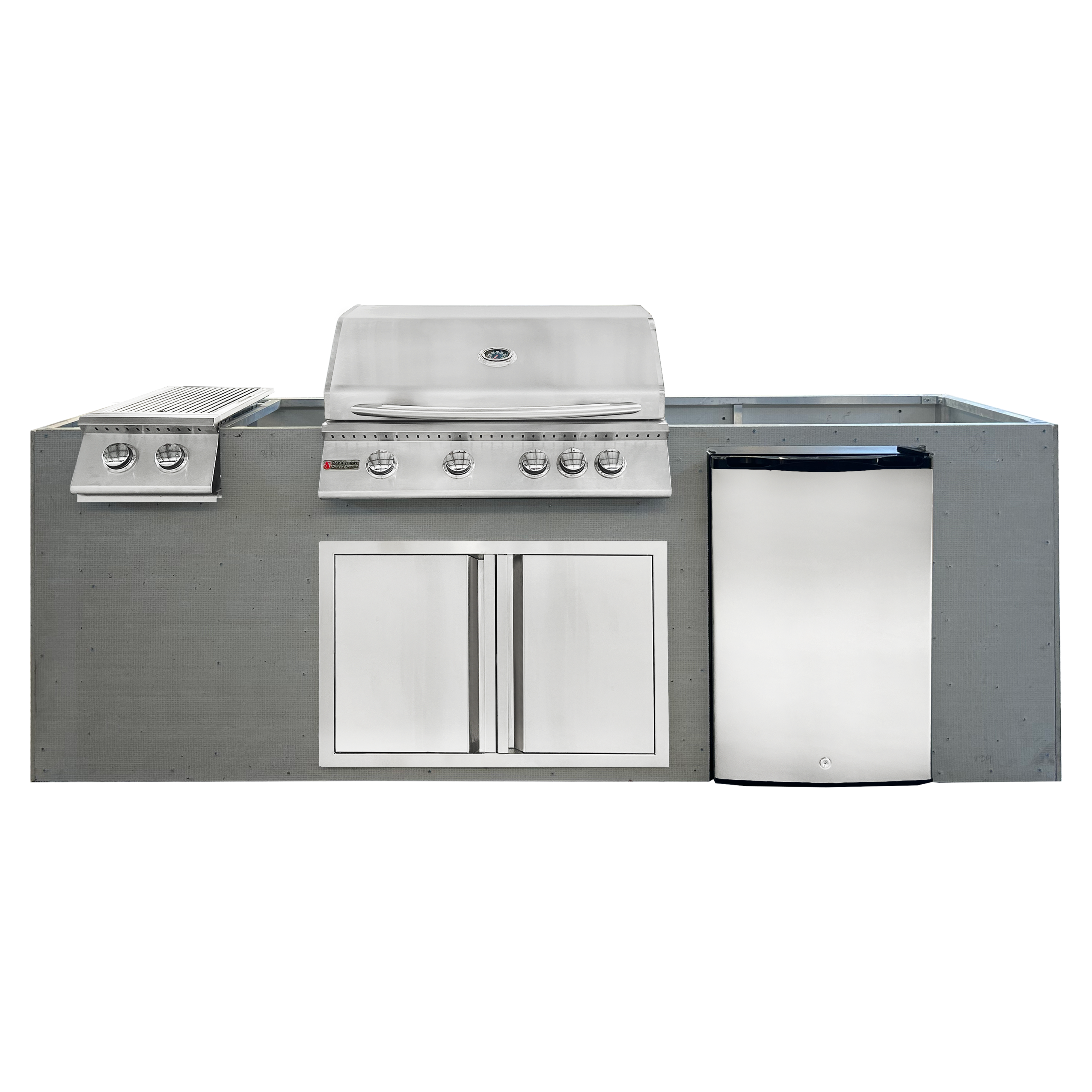 Image of 8ft Outdoor Kitchen - Unfinished Cabinet