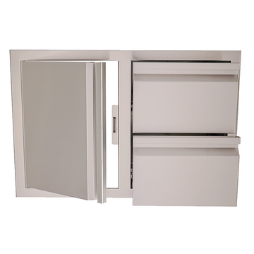 Double Drawer w/ Single Door Combo Soft Close VDC1SC | Renaissance