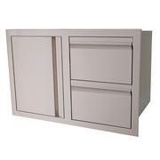 Double Drawers w/ Single Door - VDC1SC