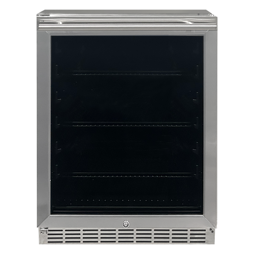 REFR2D, Outdoor Rated Refrigerator with glass door by rcs grills