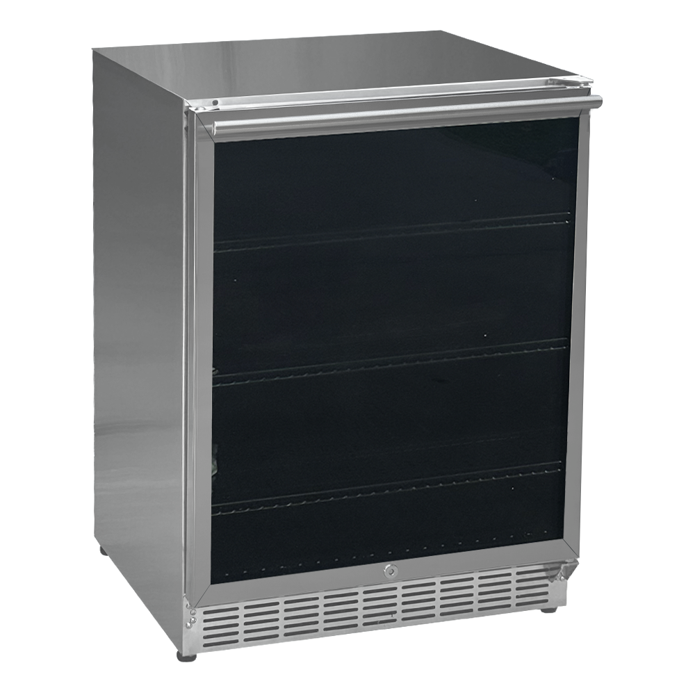 Image of REFR2D, Outdoor Rated Refrigerator with glass door by rcs grills
