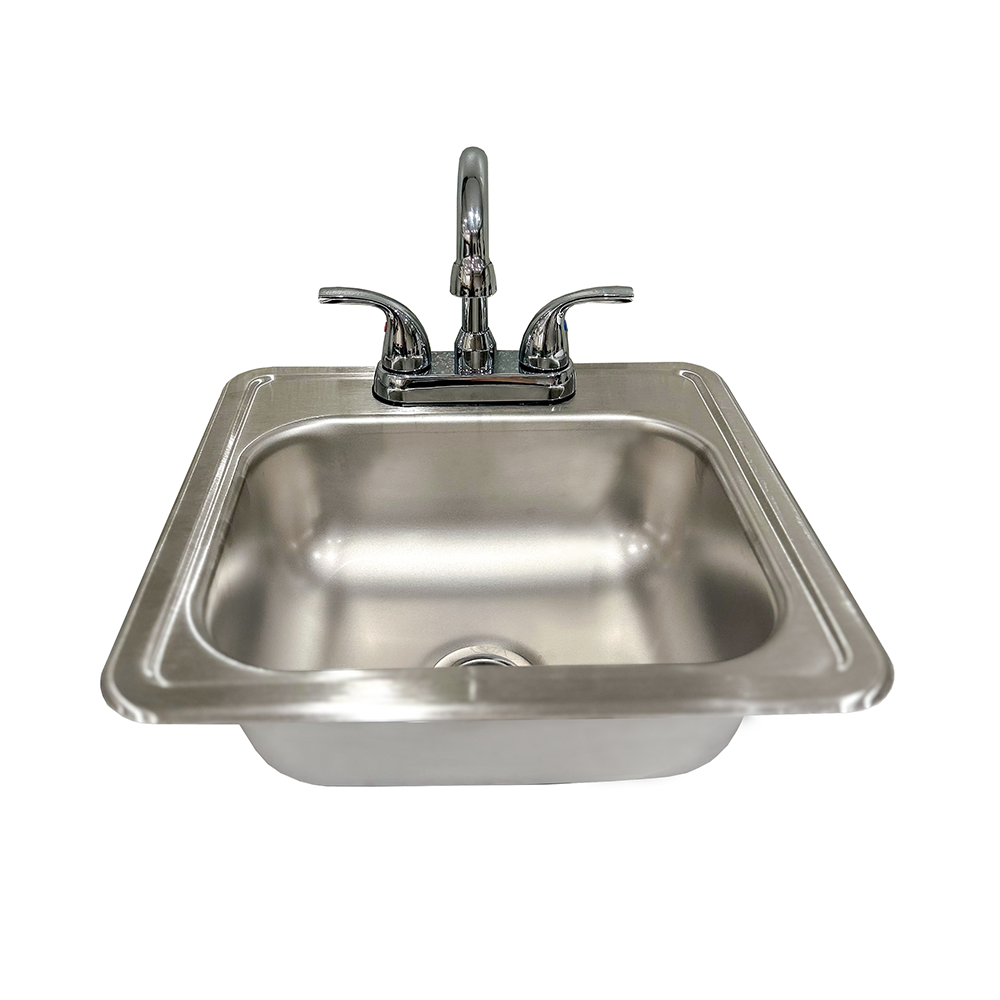 Image of Stainless Steel Sink with faucet