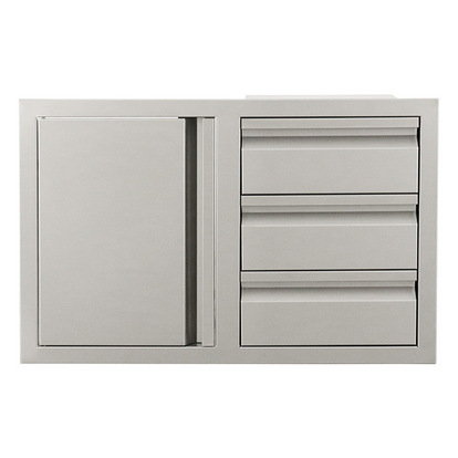 Triple Drawer w/ Single Door Combo Soft Close VDC2SC | Renaissance