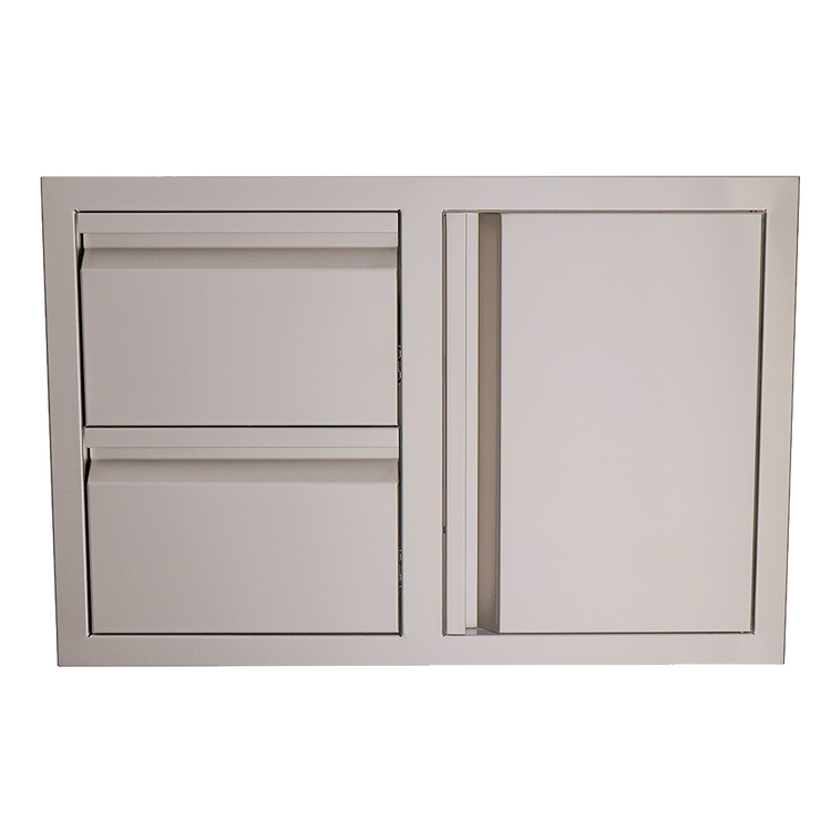 Double Drawer w/ Single Door Combo Soft Close VDC1SC | Renaissance