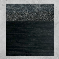 Image of 6ft Outdoor Kitchen - Black Cabinet w/ Black Granite Countertop