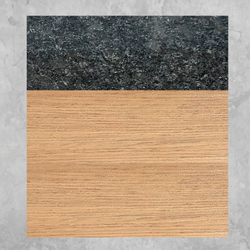 Image of 8ft Outdoor Kitchen - Cedar Cabinet w/ Black Granite Countertop