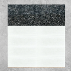 Image of 8ft Outdoor Kitchen - White Cabinet w/ Black Granite Countertop