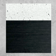 6ft Outdoor Kitchen - Black Cabinet w/ White Granite Countertop