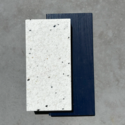 6ft Outdoor Kitchen - Blue Cabinet w/ White Granite Countertop