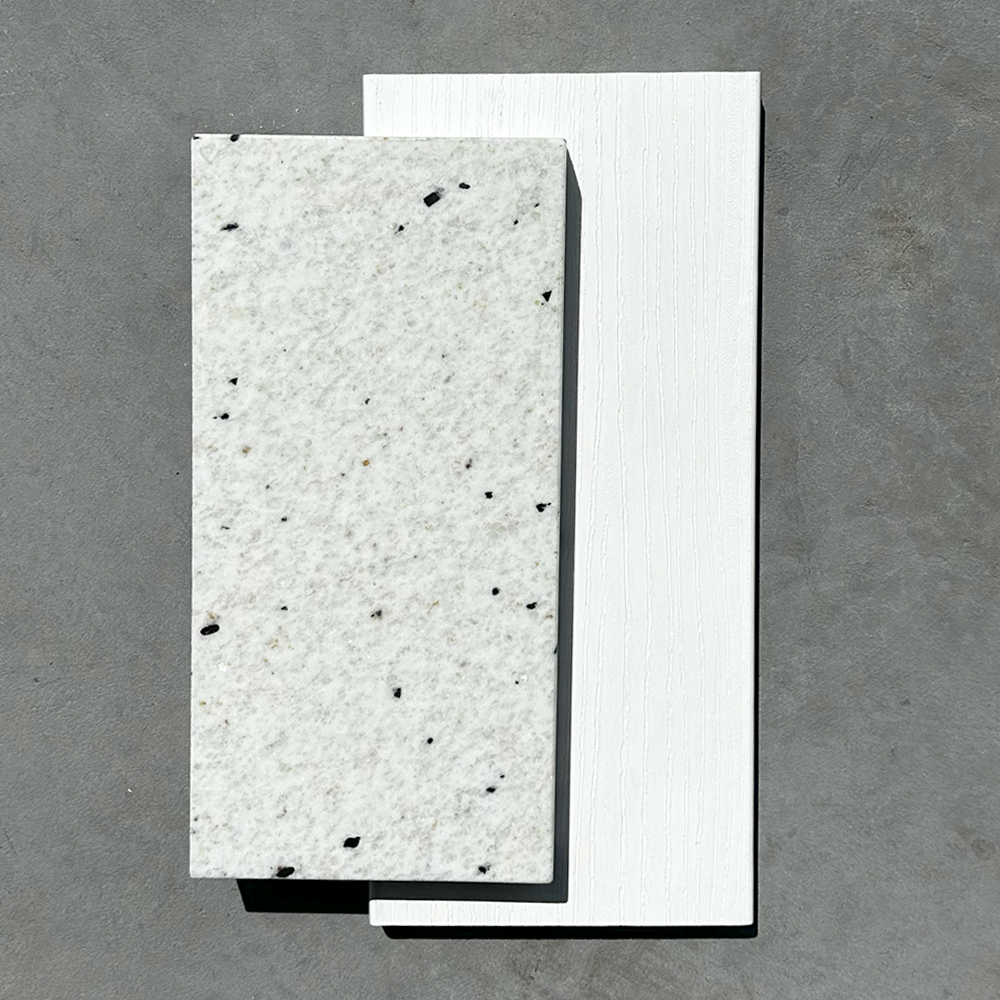 Image of 6ft Outdoor Kitchen - White Cabinet w/ White Granite Countertop