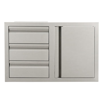Triple Drawer w/ Single Door Combo Soft Close VDC2SC | Renaissance