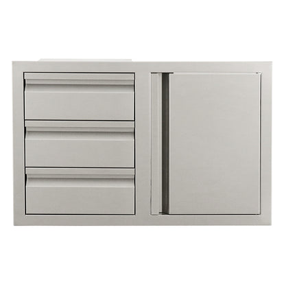 Triple Drawer w/ Single Door Combo Soft Close VDC2SC | Renaissance