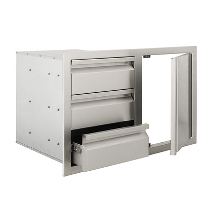 Triple Drawer w/ Single Door Combo Soft Close VDC2SC | Renaissance