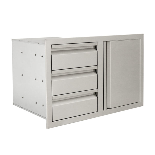 Triple Drawers w/ Single Door - VDC2SC
