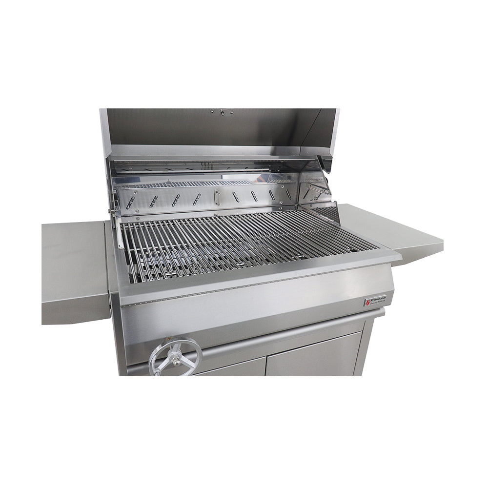rcs charcoal grill on cart