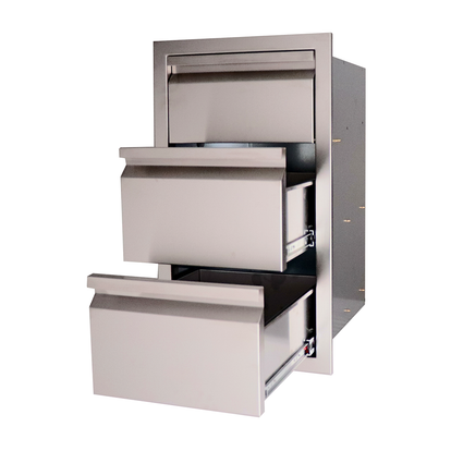 Double Drawer w/ Paper Towel Holder - VTHC1 | RCS Gas Grills